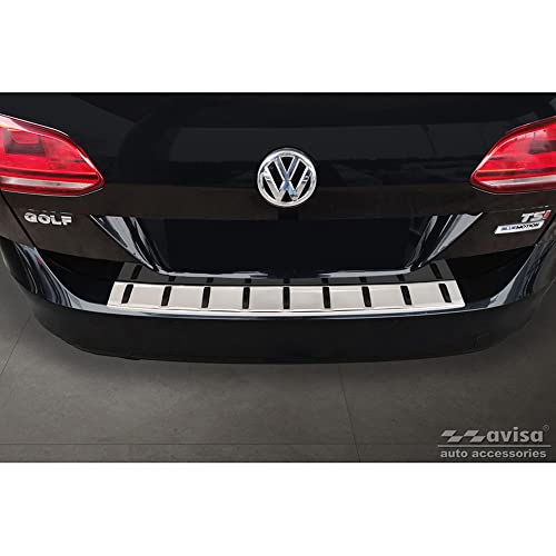Avisa Protezione Paraurti Posteriore In Acciaio Inox Compatibile Con Volkswagen Golf Vii Variant Incl. Alltrack 2012-2017 'Strong Edition'