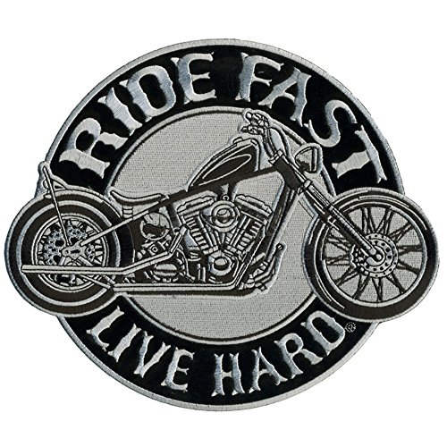 Toppa/Stemma Con Motivo: “Ride Fast Live Hard”