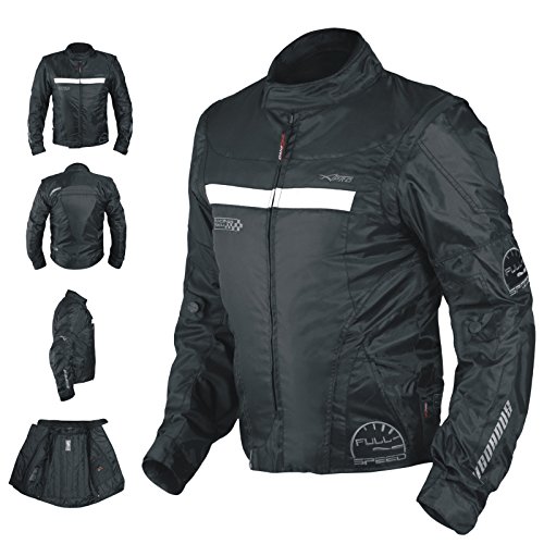 A-Pro, Giacca Oxford, Da Uomo, In Tessuto, Ce, Gilet Termico, Protezioni Per Moto, Colore Nero, Taglia S