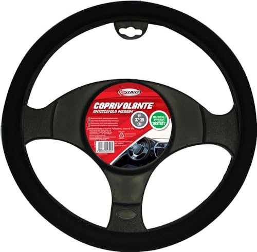 Coprivolante Auto In Tessuto Tecnico Antiscivolo Diam. 37-39 Cm