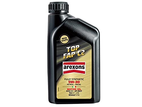 Arexons 9375 Lubrificante Top Fap C2 5W30 Lt.1, Naturale, 1 Lt