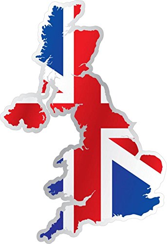 Adesivi, Motivo: Bandiera Inglese Union Jack-Anflais, Regno Unito Per Moto Auto