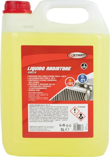 Liquido Radiatore Giallo 5L -22°C Per Motori Monoblocco In Alluminio