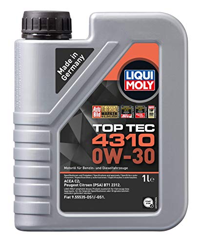 Liqui Moly 2361 Toptech - Olio Motore 4310 0W30, 1 L