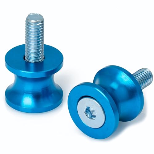 Coppia Supporti Cavalletto Moto Nottolini Accessori Alzamoto Vite M 12 Blu