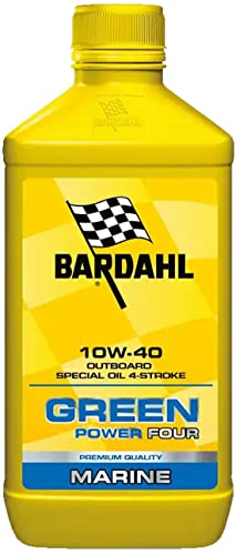 Bardahl - Lubrificante Green Power Four 10W40, Premium Quality, Per Motori A Benzina Fuoribordo 4 Tempi, Dona Longevità E Pulizia Degli Organi Del Mot