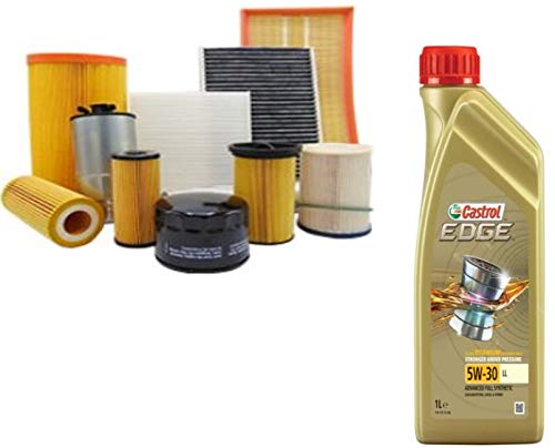 Kit Tagliando 4 Filtri Vari + 6Lt Olio Castrol Edge 5W30
