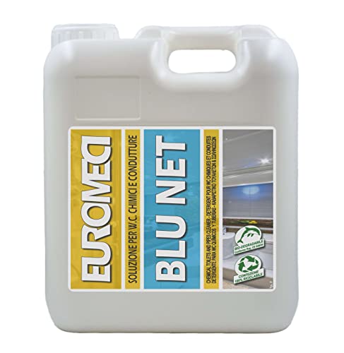 Euromeci Blu Net, Detergente Per Scarichi E W.C. Chimici, 5.000 Ml