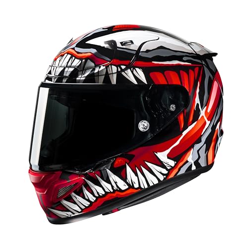 Hjc Rpha 12 Maximized Venom Marvel Mc1Sf Casco Da Moto, Casco Integrale Ece 22.06, M