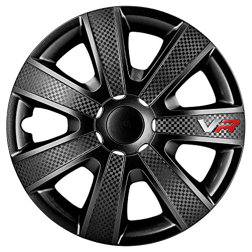 Autostyle Pp5153B, Copriruota Gtx, Nero/Carbon, Set Da 4 Pezzi