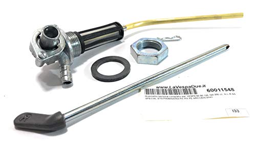Rubinetto Benzina Completo Di Asta Ed Accessori Per Vespa 125 150 200 Px Pe Arcobaleno