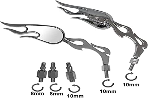 A Pro Rearview Mirrors Custom Style Motorcycle Chrome Motorbike Handlebar