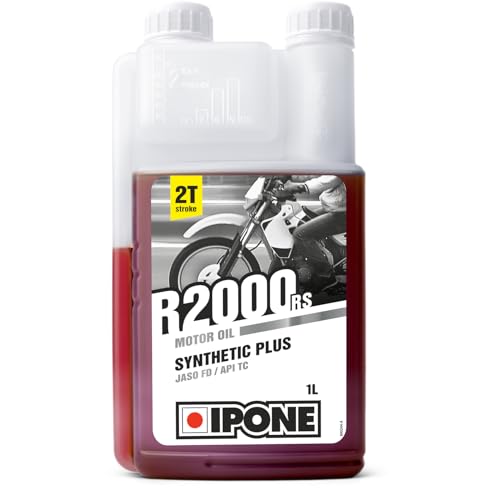 Ipone – Olio Per Moto A 2 Tempi R2000 Rs - Semisintetico Con Esteri - Alta Qualità - Tanica Da 1 Litro