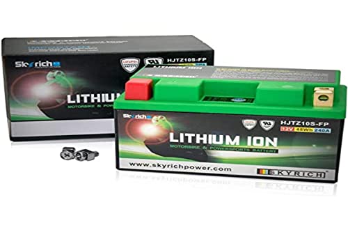 Skyrich Hjtz10S-Fp Batteria Litio Per Moto, 12 V, 48 Wh, 240 A