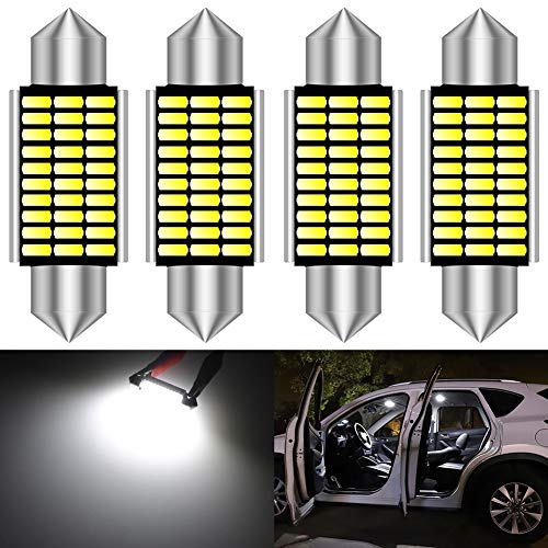 Katur 39Mm Festoon C5W Lampadine A Led 6000K Chipset Super Bright Chipset Canbus Senza Errori 6411 6413 6423 6461 De3425 De3423 Targa Interna Luci Tar