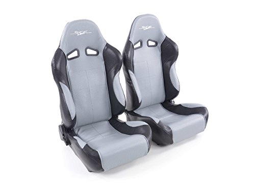 Sportsitz Sce-Sportive 2-Set Links+Rechts Grau Schwarz