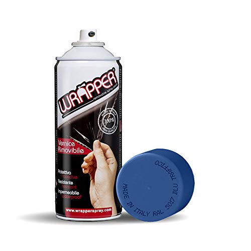 Wrapper Spray Vernici Rimovibili Tinte Ral, Blu Traffico
