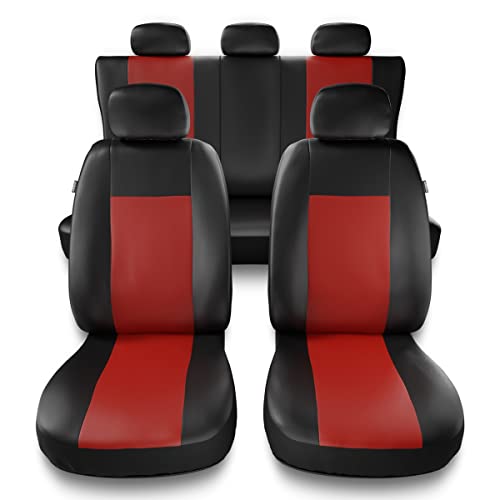 Mossa Coprisedili Compatibili Con Renault Clio Ii, Iii, Iv (1990-2019) - Fodere Sedili - Set Coprisedili Auto Universali - Cm-Rd