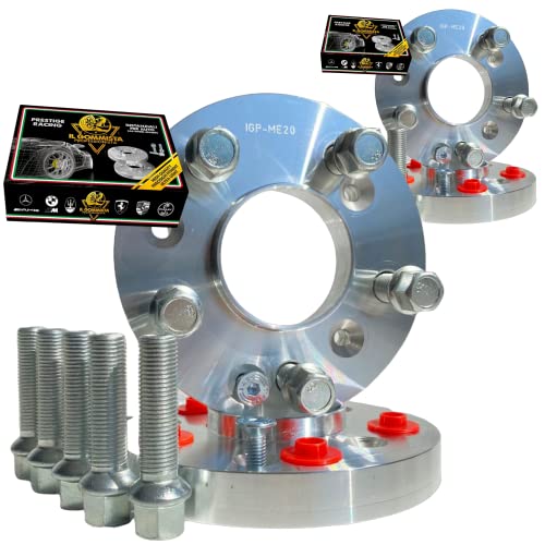 Igp Kit 4 Distanziali Ruote 16 + 20 Mm Compatibili Con Audi A4 S4 Rs4 Type B8 B9 + Audi A5 S5 Rs5 Type 8F F5 Interasse 5X112 Mozzo 66.5 + 20 Bulloni I