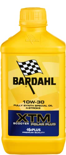 Bardahl 379041 Moto Xtm Scooter Polar Plus 10W30 Lubrificanti Olio Motore Moto 4 Tempi 1 Lt