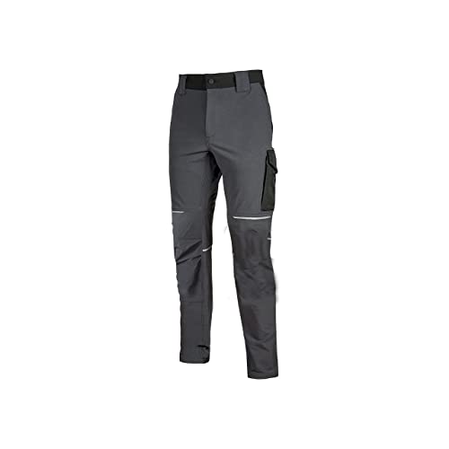 U-Power World, Pantaloni Cargo Slim Fit, Con Multitasche Frontali E Laterali, Pantaloni Comodi Ed Estensibili, Con Bottone Frontale, Tessuto Traspiran