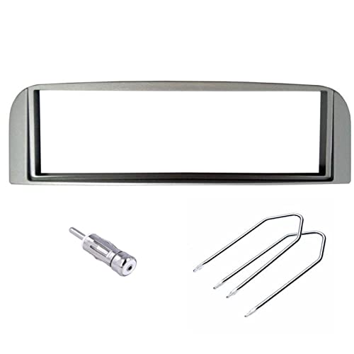 Sound Way Kit Montaggio Autoradio, Mascherina 1 Din, Adattatore Antenna, Chiavi Di Smontaggio Compatibile Con Alfa Romeo 147, Nero