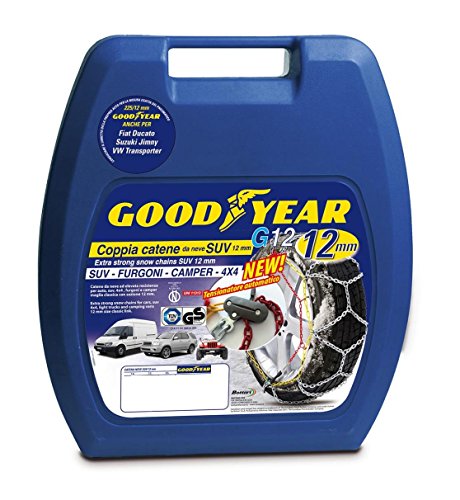 Goodyear 77937 Catene Neve 12 Mm Per Suv, Furgoni, Camper E 4X4, Misura 250