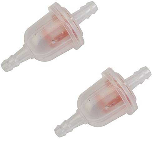 2X Filtro A Benzina Per Tubo 5Mm - 6Mm Carburante Moto Tagliaerba Tosaerba Decespugliatore