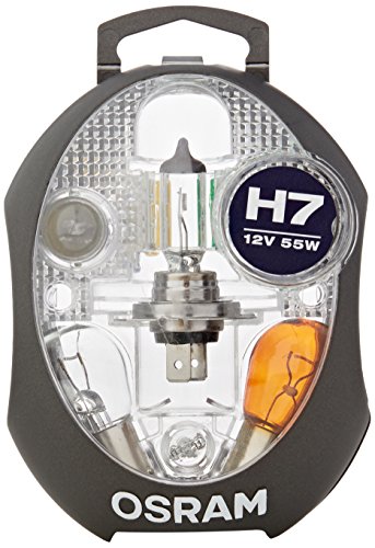Osram Original Minibox, Set Lampade Di Ricambio, Proiettori Alogeni Per Auto H7, 12V, Kit Completo Di Lampade Di Ricambio Osram (1 Pezzo).