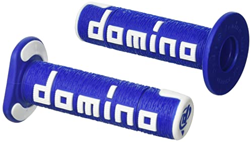 Domino Coppia Manopole Blu/Bianco Off Road