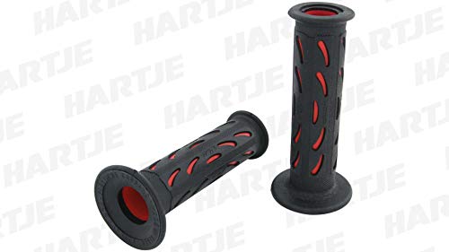 Progrip Pa0724Oero02 Manopole Articolo 724 Mm 22/25 Forate, Rosso/Nero