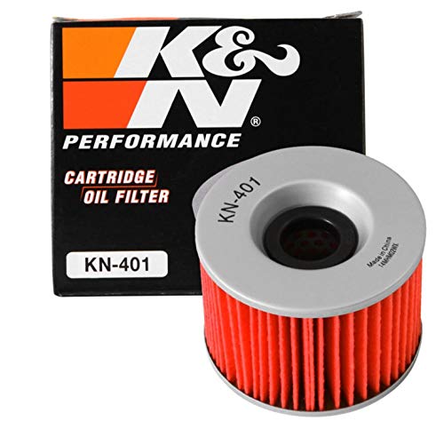 K&N Filtro Olio Powersports - Cartuccia 76X56Mm Compatibile Con Yamaha, Kawasaki, Honda, Bimota, Benelli (Kn-401)