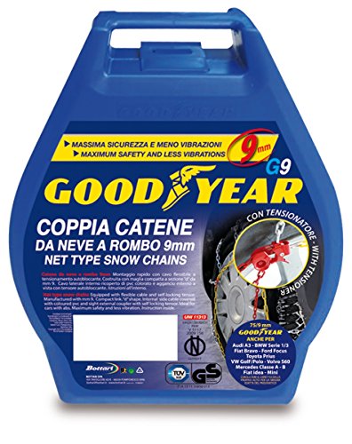 Goodyear 77902 "G9", Catene Neve Auto 9 Mm, Misura 040, Omologate Tuv E Gs Onorm