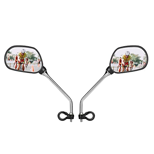 Yizhet Specchietto Retrovisore Bici 2 Pezzi Specchietti Bici 360° Regolabile Specchietto Per Bici Da Corsa, Monopattino (Solo Per Manubri Con Diametro