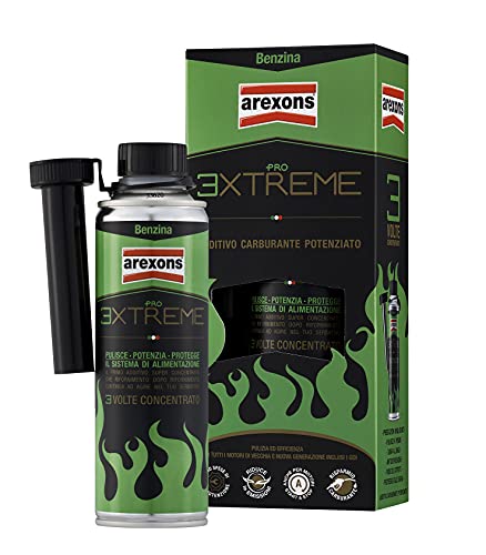 Arexons Additivo Pro Extreme Benzina, 325 Ml, Adatto Per Tutti Motori Benzina, 3 Volte Più Concentrato, Rimuove Depositi, Previene Ruggine, Mantiene M