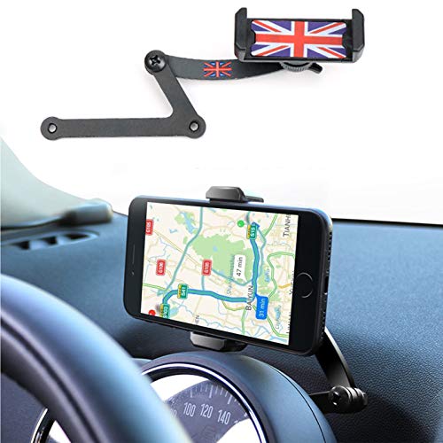 Mini Cooper Supporto Telefono, Pieghevole Invisibile 360 ° Rotante Telefono Per Auto Supporto Gps Per Mini Cooper F54 F55 F56 F60 (Mini F)
