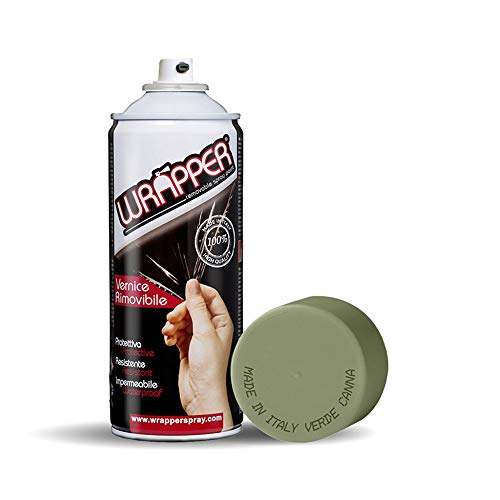 Wrapper Spray Vernici Rimovibili Camouflage, Verde Canna