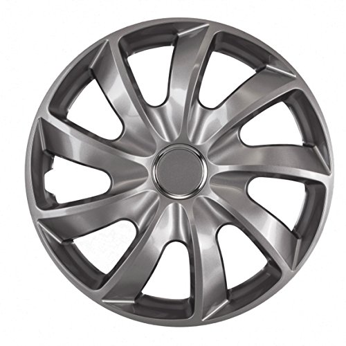 Nrm Copricerchi Universali Stig Graphite 16", Set 4 Pezzi