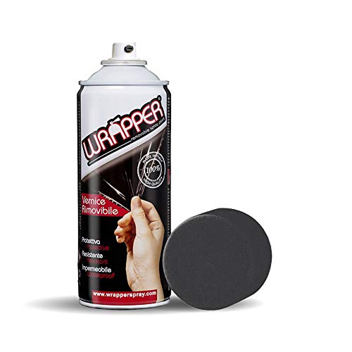 Wrapper Spray Vernici Rimovibili Tinta Metallizzata, Nero