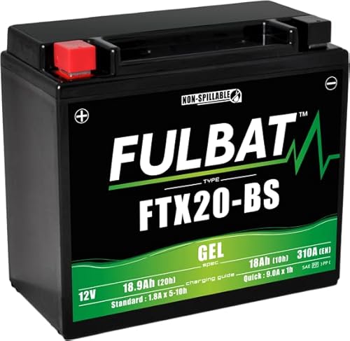 Batteria Ftx20-Bs Fulbat 12V18Ah Lg175 L87 H155 (Gel - Senza Manutenzione) - Attiva Fabbrica