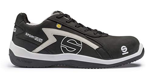 Sparco Sport Evo S3, Scarpa Antinfortunistica Uomo, Nero/Grigio, 39 Eu