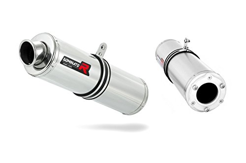Gsxr 600 Srad Marmitta Racing Tondo Bolt-On Dominator Exhaust Terminale Di Scarico Silenziatore 1997 1998 1999 2000