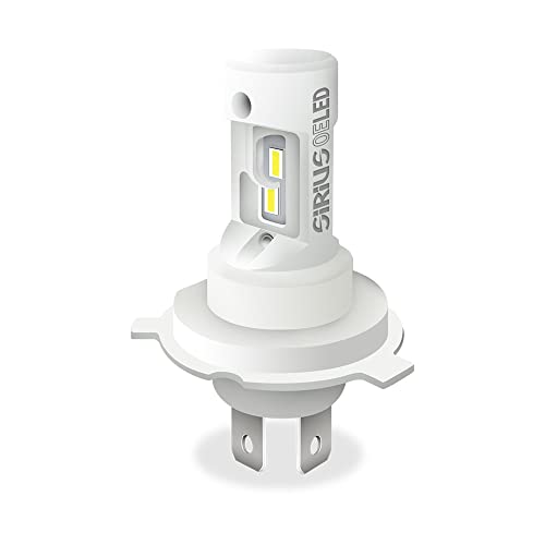 Black Light Sirius-Kit2 Headlight Led H4 E H19 -H4 Csp Evoluta-20000Lux-9-16V 6000K Chip Hlg- No Adattatore -Dimensioni 50X11X62.5Mm - Auto - Auto Ele