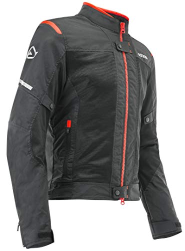 Acerbis Giacca Ce Ramsey Vented Nero/Rosso M