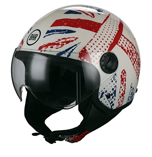 Bhr 38675 Casco Moto Demi-Jet Linea One 801, Multicolore (Inghilterra A), L
