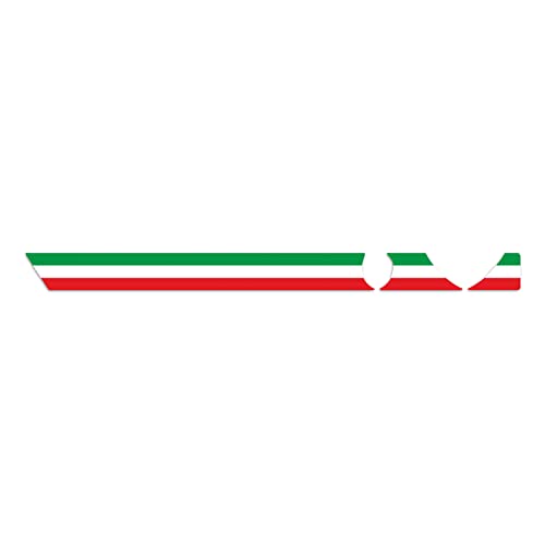 4R Quattroerre.It Stripes Strisce Adesive Per Cruscotto Fiat 500 Abarth Tricolore Italia
