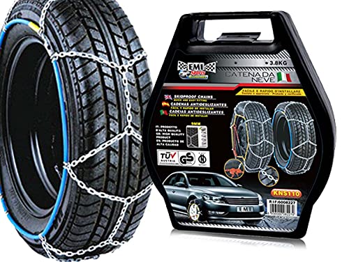 Catene Da Neve, Catene Auto 9Mm, Omologato Tuv Gs Onorm V5117 (Kns110)