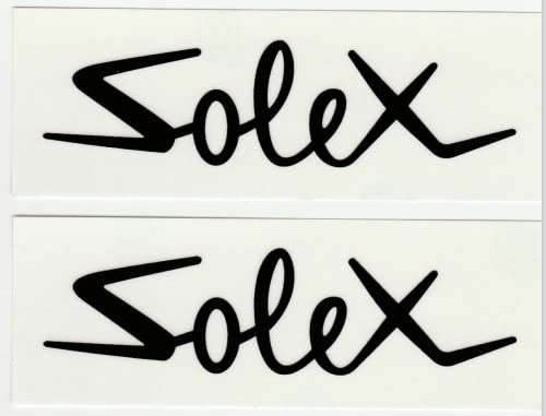 Cyclingcolors 2X Adesivi Adesivo Nero Solex Velosolex 2200 3300 3800 5000 Losanga Bici Moto Vintage Epoca