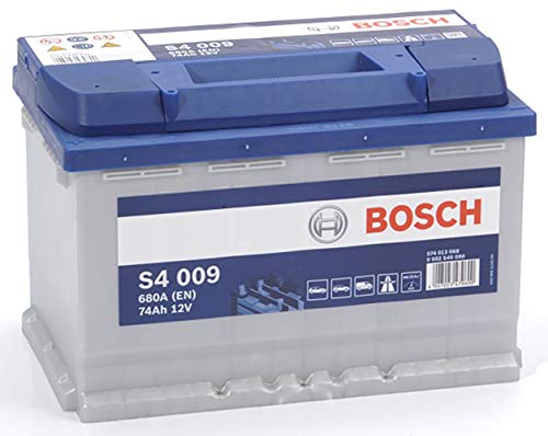 Bosch S4009, Batteria Per Auto, 74A/H, 680A, Tecnologia Al Piombo Acido, Per Veicoli Senza Sistema Start/Stop