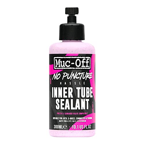 Muc-Off No Puncture Hassle Inner Tube Sealant, 300 Ml - Speciale Mastice Per Camere D'Aria Per Bicicletta - Ripara Gomme Bici Con Forature Fino A 4 Mm